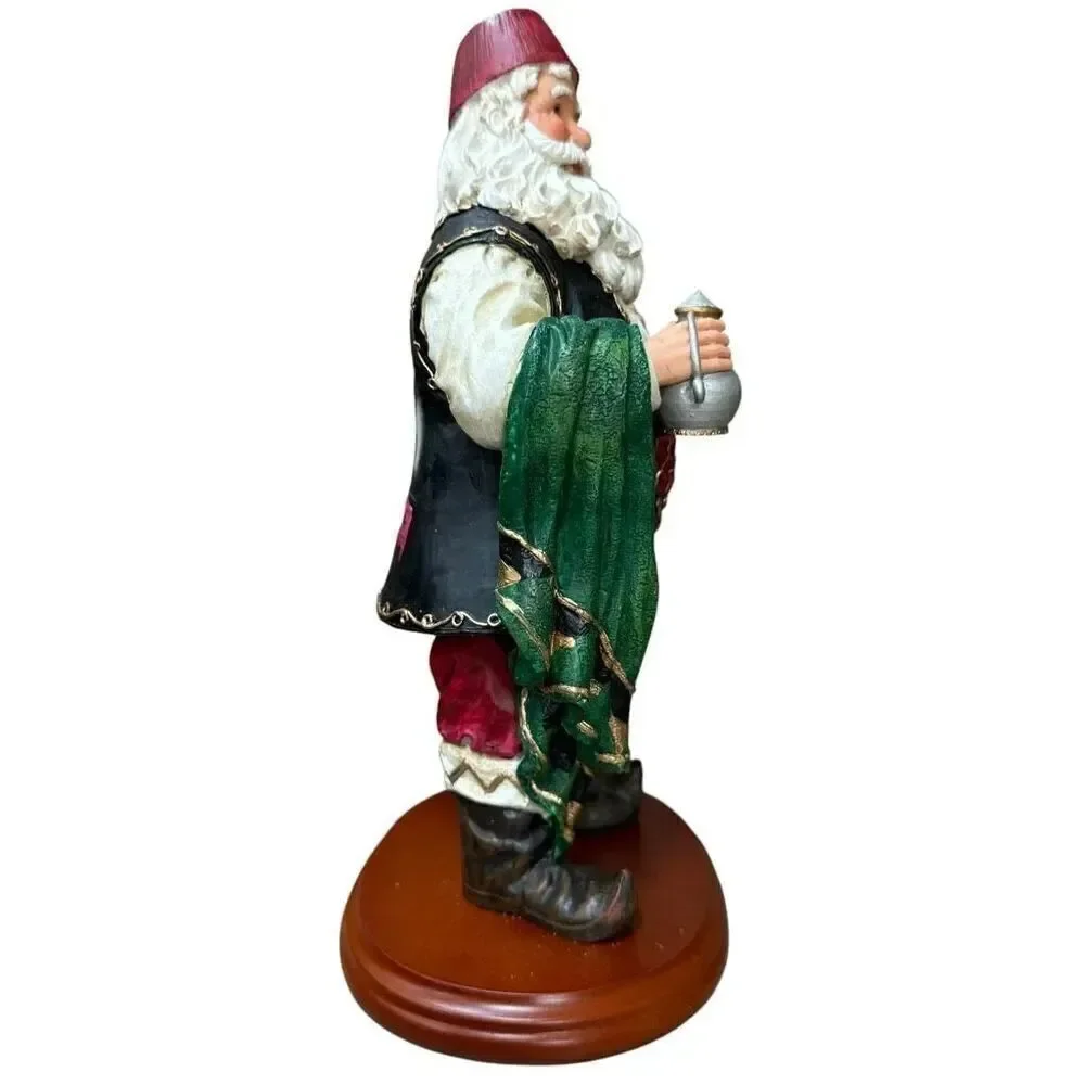 Dillard's Trimmings Vintage International Santa Figurine country Turkey 8” tall